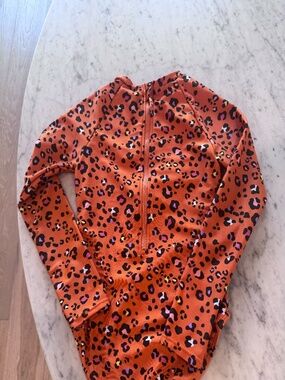 Girl One Piece Swimsuit Cheetah Print